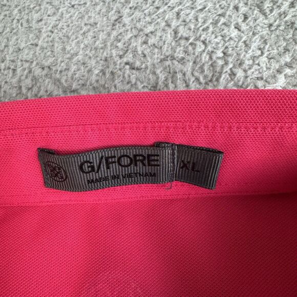 G/Fore Shirt Men's XL Pink Polo Performance Stretch Golf Casual - Picture 4 of 9